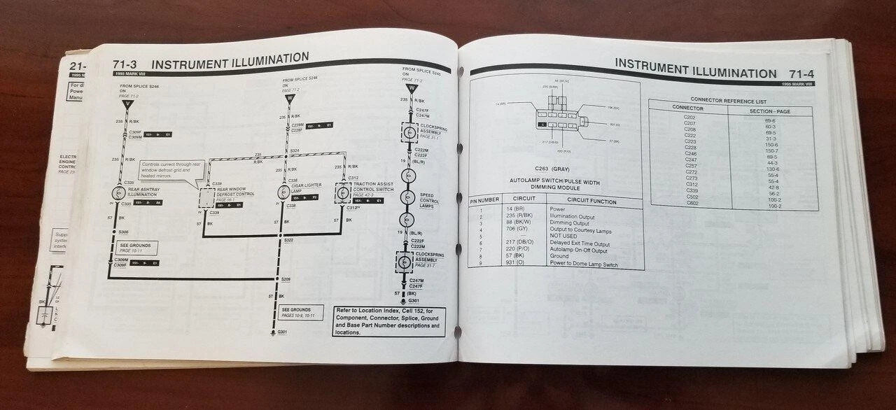 Electrical Vacuum Manual EVTM for Lincoln Mark VIII (1995) FPS-12120-95