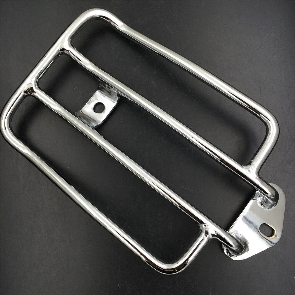 Chrome Solo Seat Luggage Rack for Harley Sportster XL 883 1200 (2004–2015)