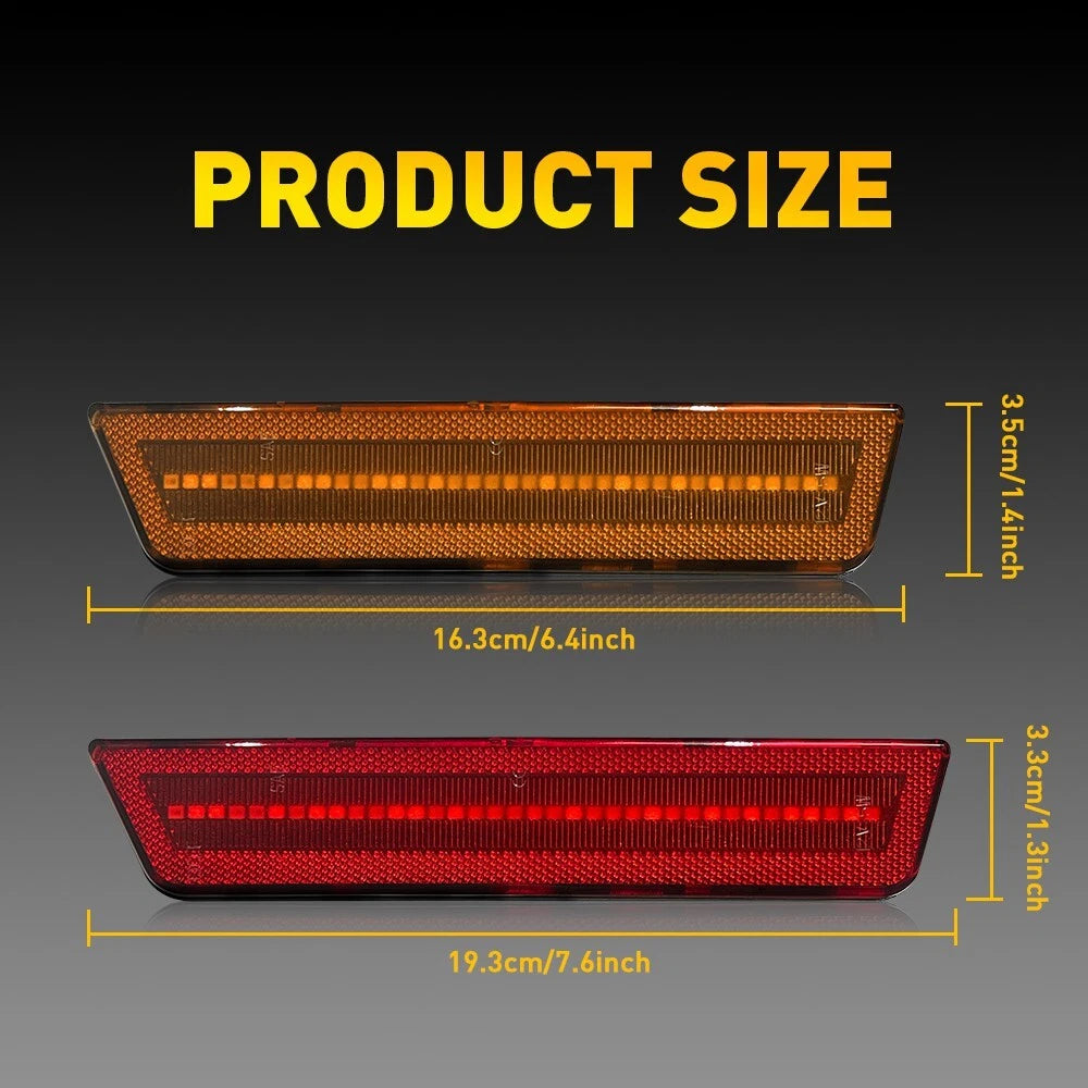Set of 2 Front Bumper Insert Fog Light Covers for Toyota Corolla (2017–2019)