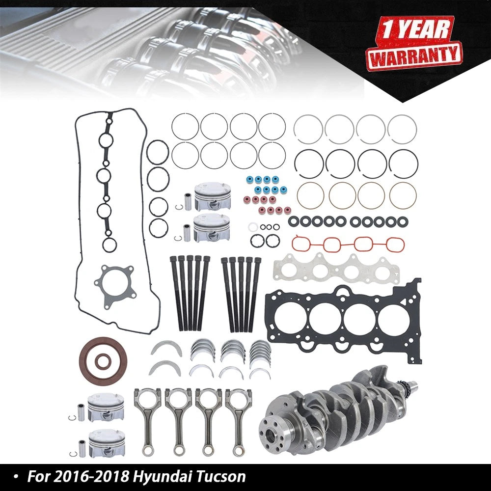 Engine Overhaul Piston Gasket Kit for Hyundai Kia 1.6L L4