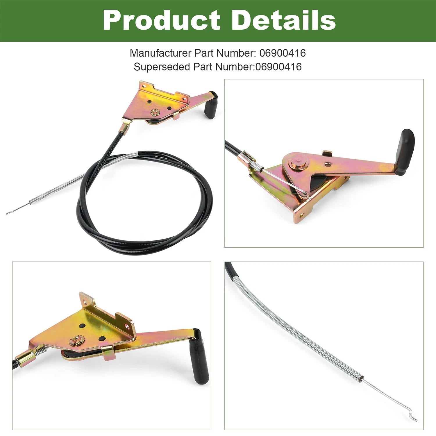 Throttle Control Cable 06900416 for Gravely ZT, Ariens Edge/Zoom (N/A)