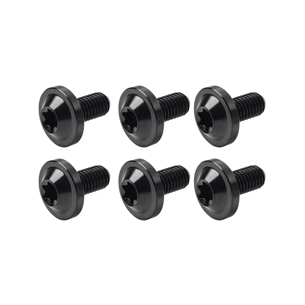 6 x Black Titanium M6x10mm Torx Head Bolts for Bike Motorcycle