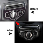 3 x Headlight Switch Cover Trim for Mercedes-Benz GLC C Class (2015-2020)