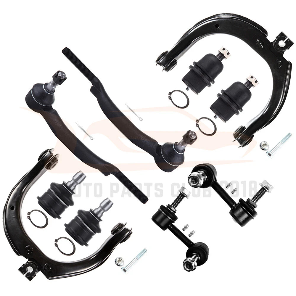 Set of 10 Front Upper Control Arms for Chevrolet Trailblazer (2002–2003)