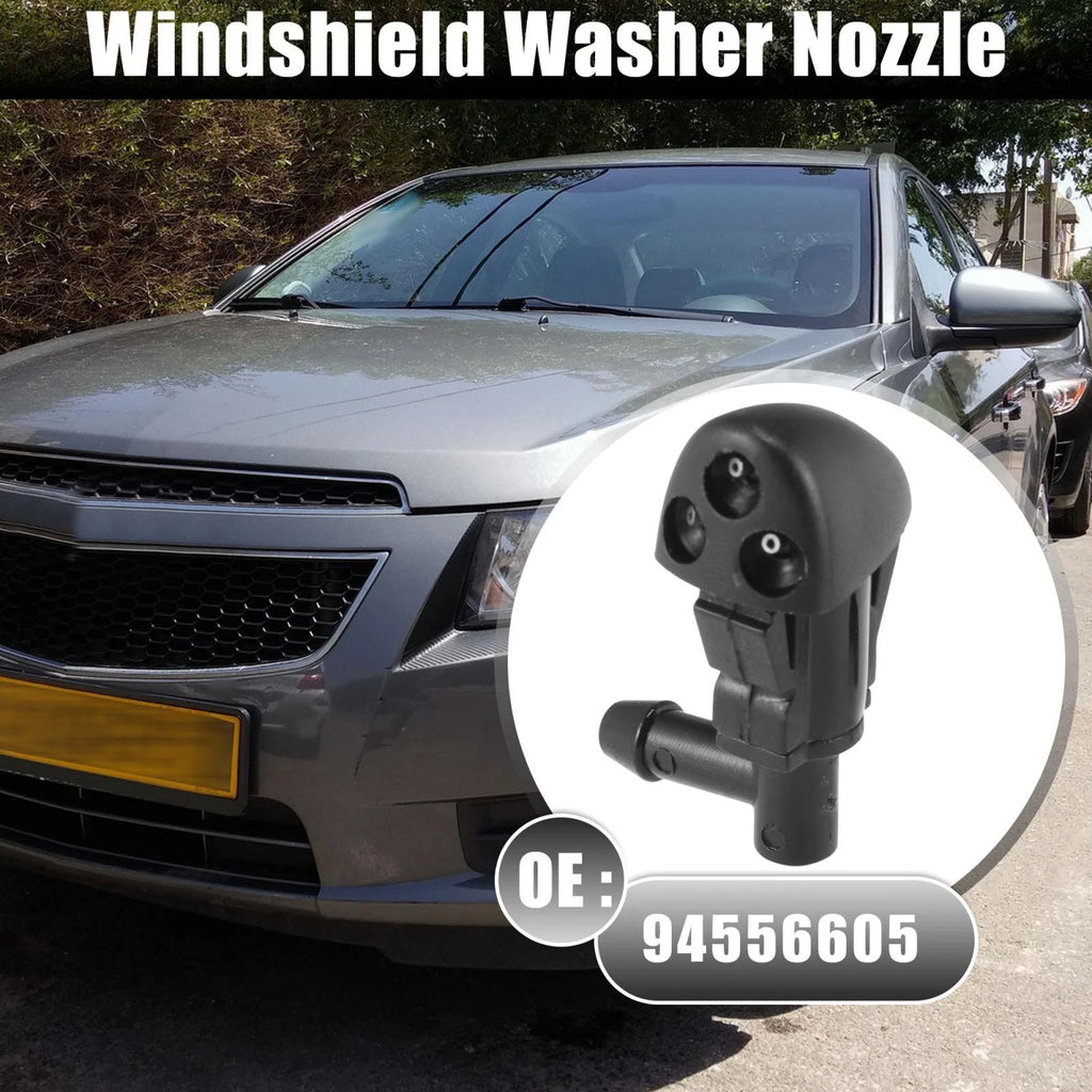 2X Front Windshield Washer Nozzles 94556605 for Chevrolet Cruze (2009–2014)