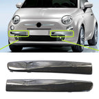1 Pair Carbon Fiber Front Bumper Molding Trim for Fiat 500 (2007–2015)