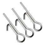 Set of 10 Stainless Steel Fishing Lures Stinger Spike Hook Lock Pins