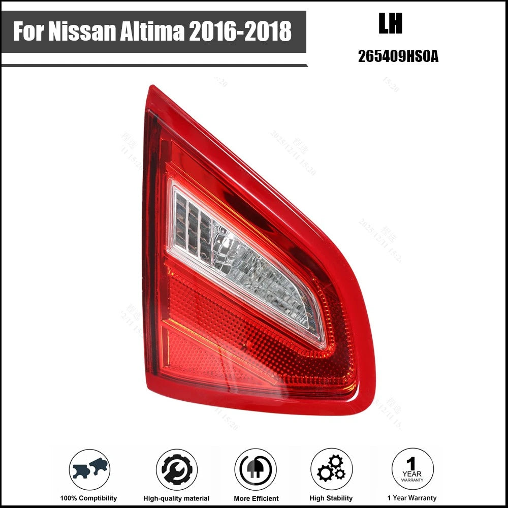 Tail Light Lamp for Nissan Altima (2016–2018) Left/Driver Side