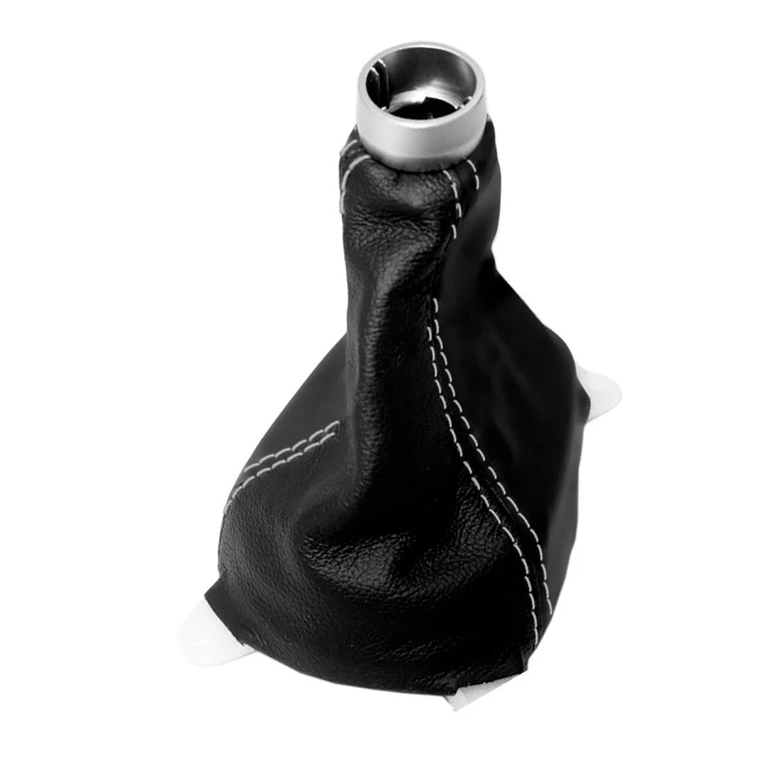 Manual Shift Boot for Honda CR-Z (2010–2014) Black White Stitch