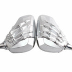 Skull Skeleton Hand Rearview Mirrors for Motorcycle (8mm)