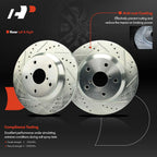 Rear Drilled Brake Rotors for Subaru Forester (2019–2021)