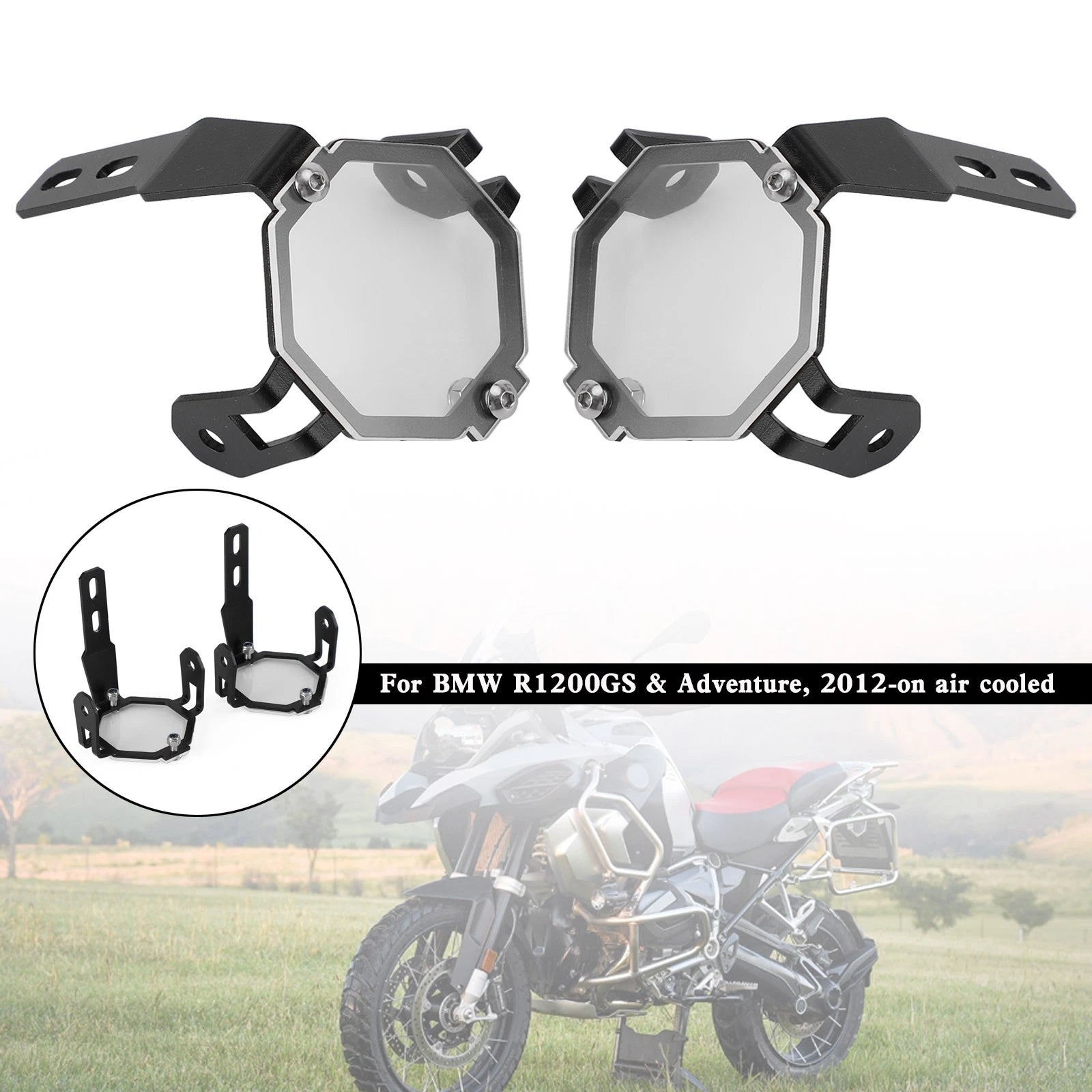 Fog Light Protector Guards for BMW R1200GS Adventure F800GS F850GS F750GS (2013–2023)