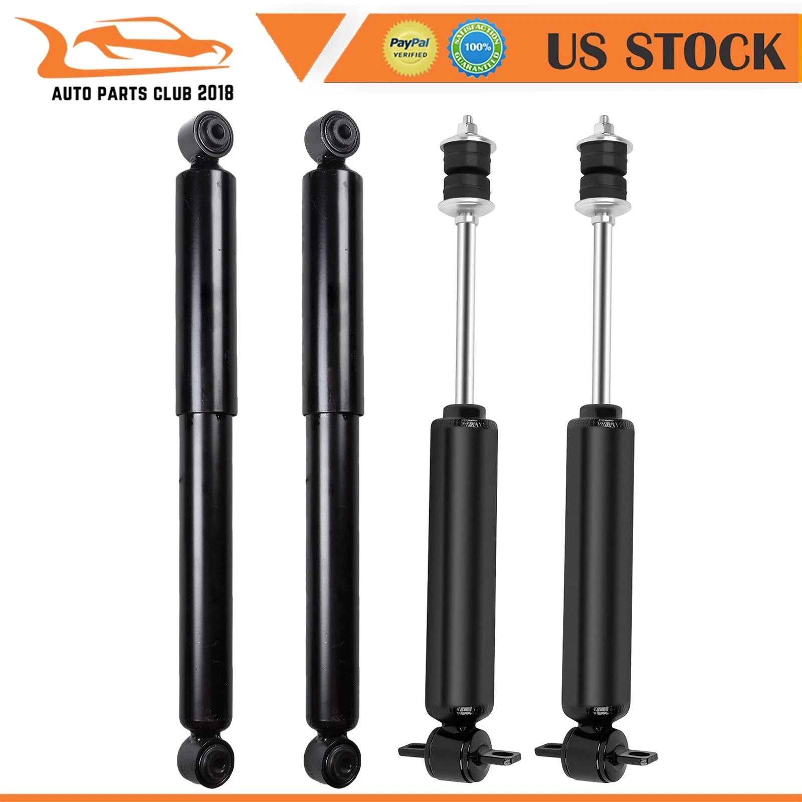 Set of 4 Front Rear Shocks Struts for Chevrolet Astro GMC Safari (1985–2005)