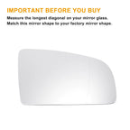 Right Side Heated Mirror Glass for Audi A4 (2000–2008)