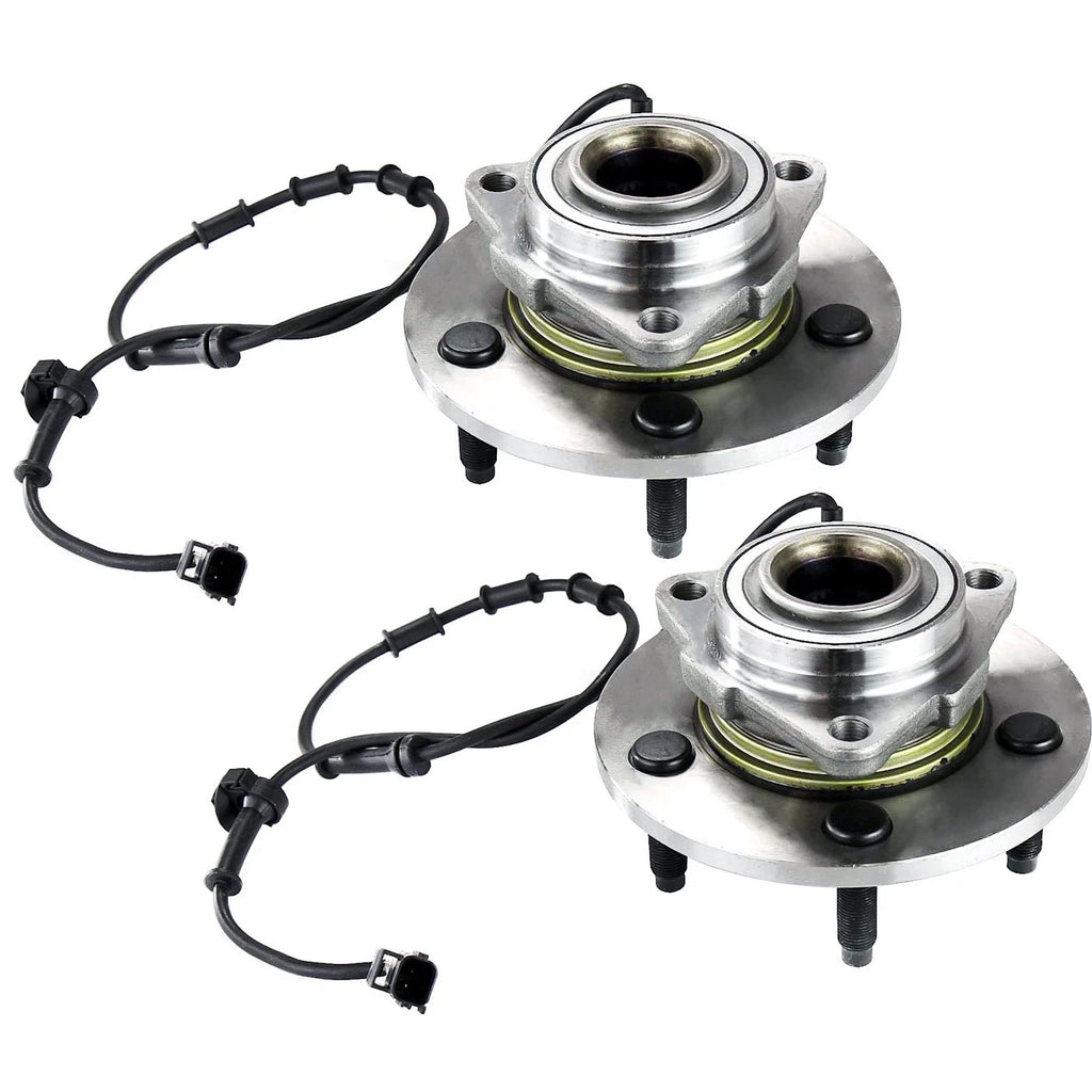 Wheel Hubs for Dodge Ram 1500 (2002–2006) Front LH RH 5 Lug with Bearing & Sensor