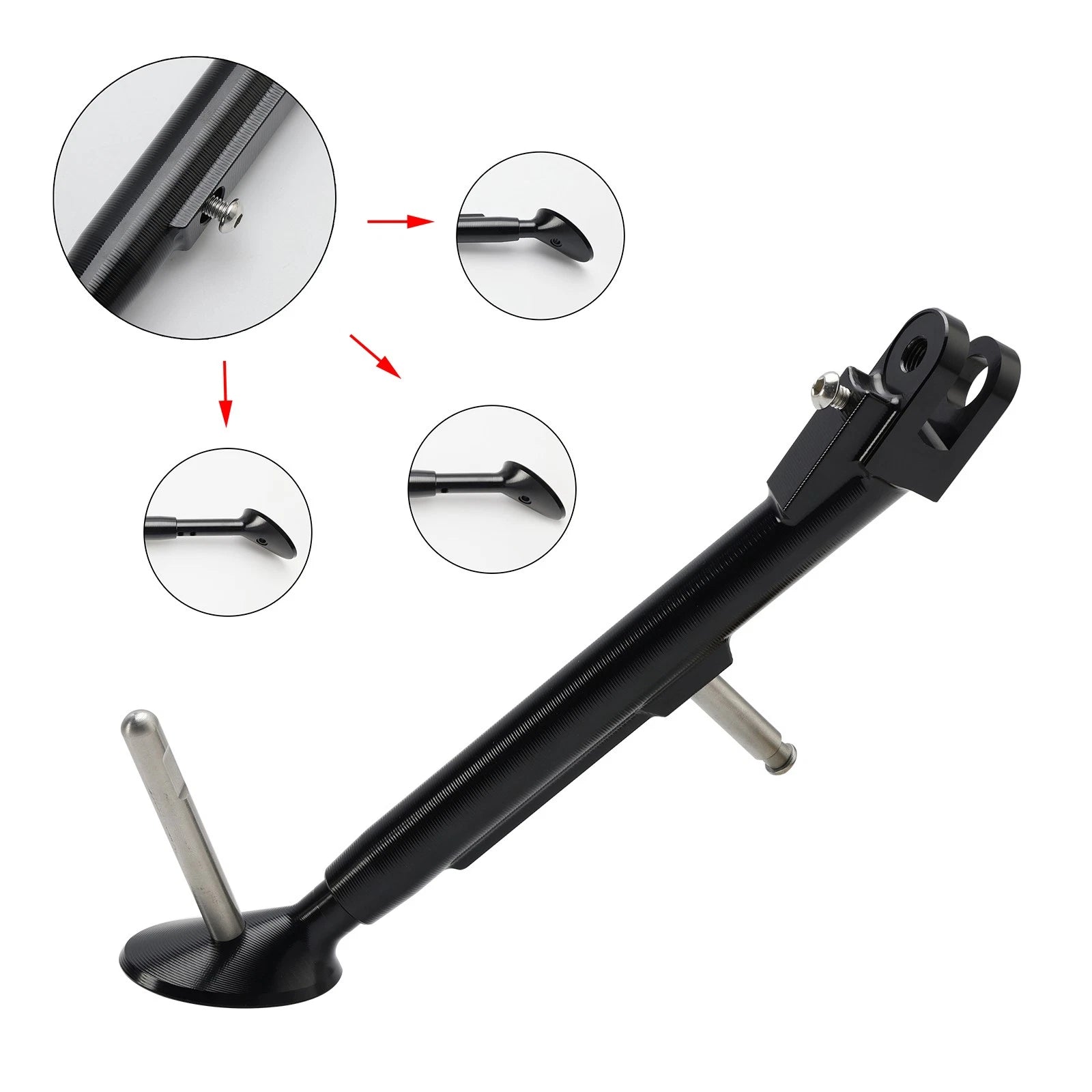 Adjustable Foot Side Stand Kickstand for Kawasaki ZX-4R ZX-4RR (2023–2024)