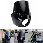 1x 11'' Black Windshield for Harley XL883N XL883 XL1200V XLH1200 XLH1100 (2007-2023)