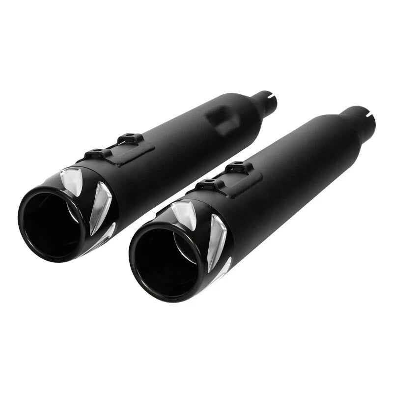 4" Slip-On Straight Mufflers Exhaust Pipe for Harley Touring Road King (2017–2025)