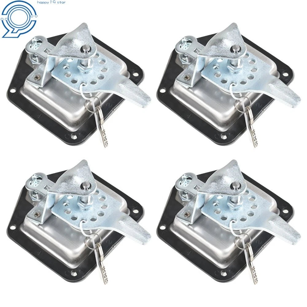 Set of 4 T-Handle Tool Box Locks for RV Door Latch with Keys