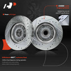 Front Drilled Brake Rotors & Ceramic Pads for Ford Explorer Ranger