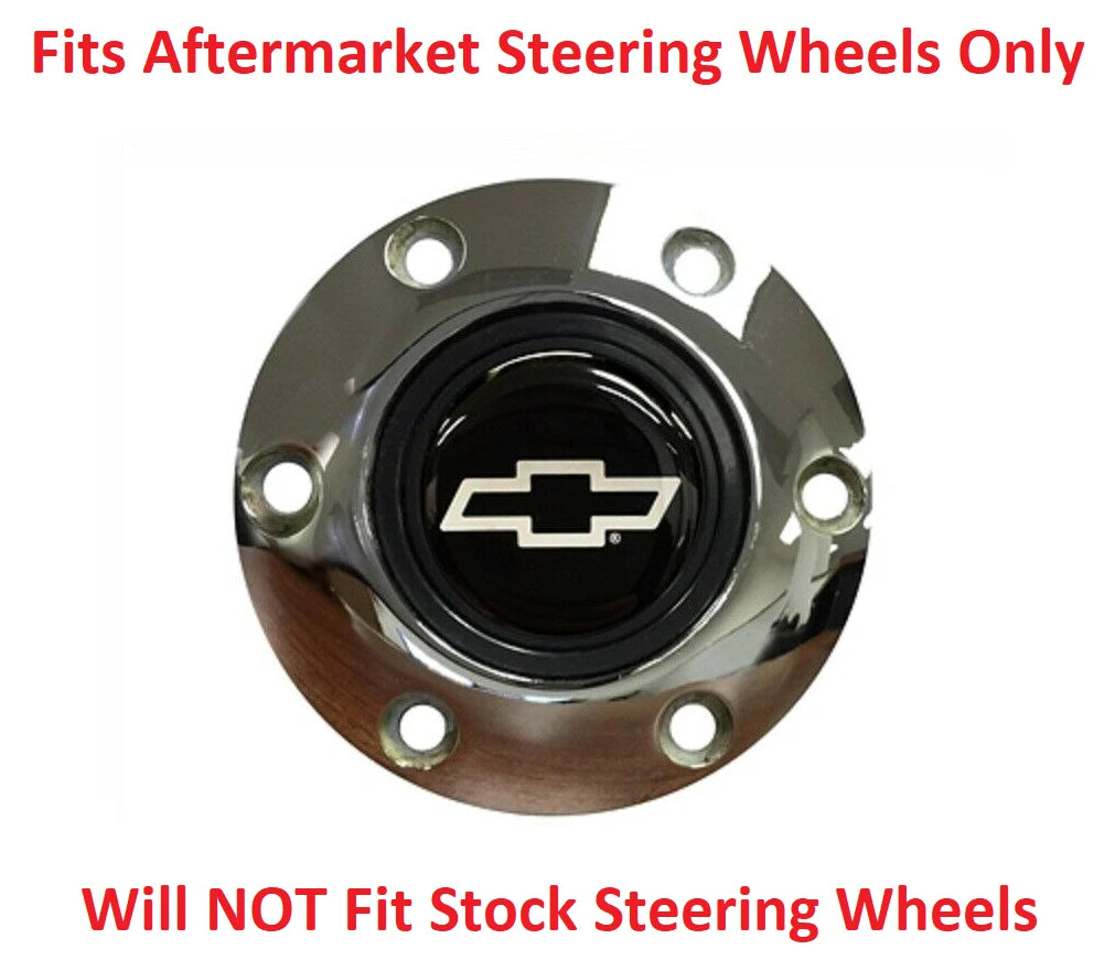 Horn Button 6 Hole Chrome for Chevrolet Bowtie Steering Wheel (2008–2013)