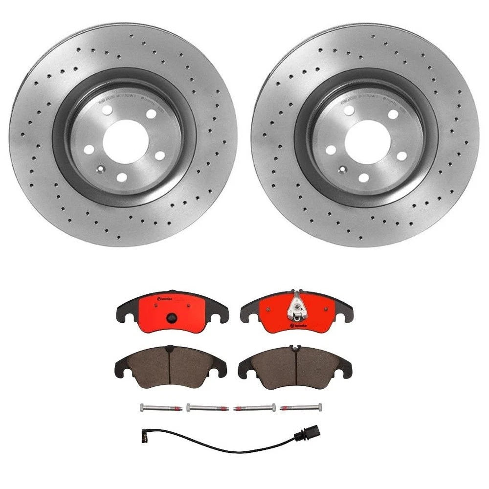 Brembo Xtra Front Brake Disc & Ceramic Pad Kit for Audi S4 S5 (2009–2011)