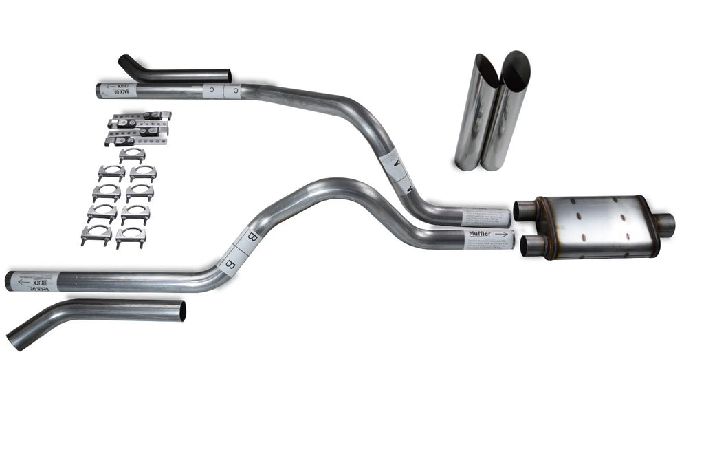 2.5" Dual Exhaust Kit for Dodge Dakota (1987–1996) Magnaflow XL Corner Slash