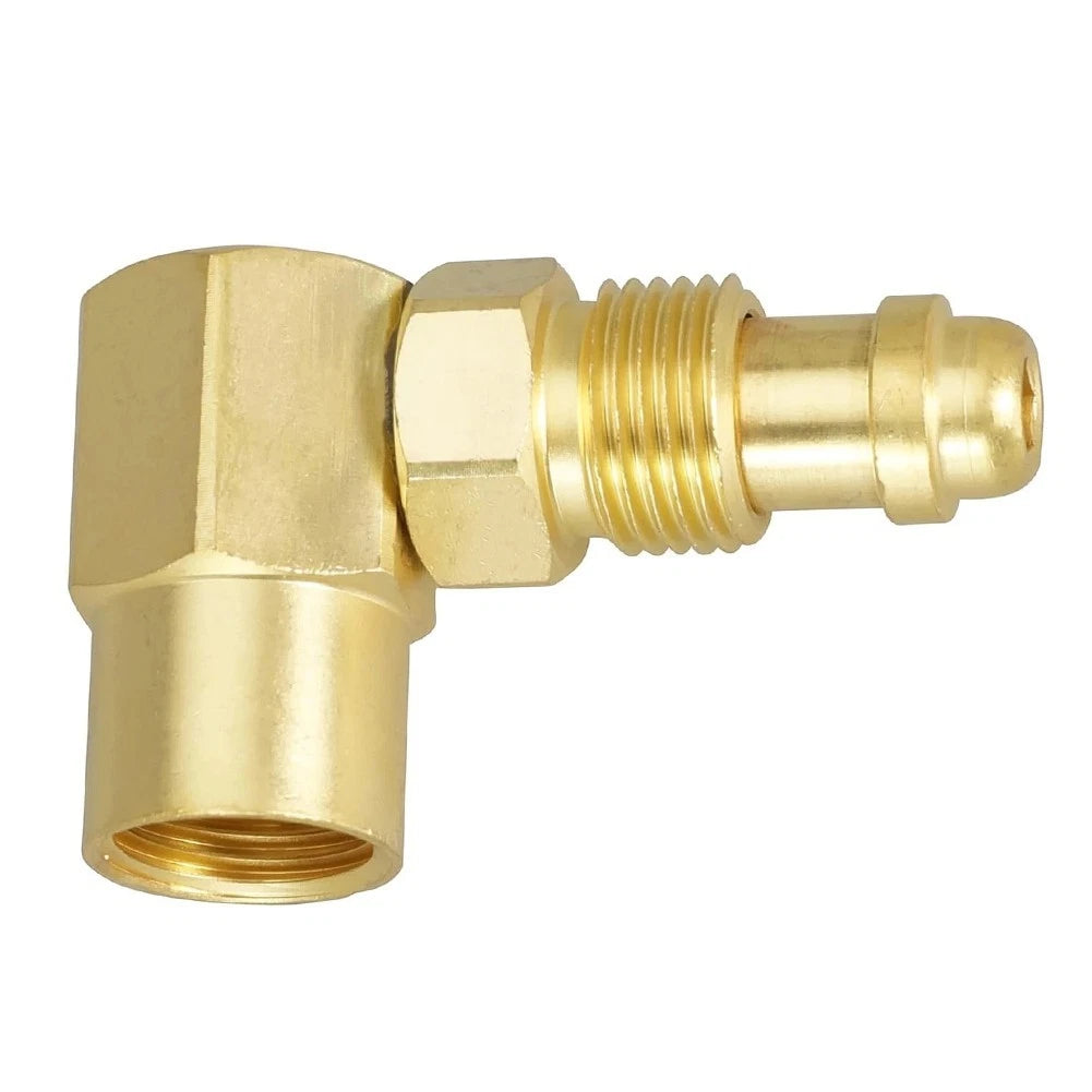 Copper 90 Degree Elbow Connector for TIG MIG Welder (AW407, CGA 032)
