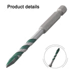 Set of 5 Drill Bits for Glass Wood Metal Tiles (Various Sizes)