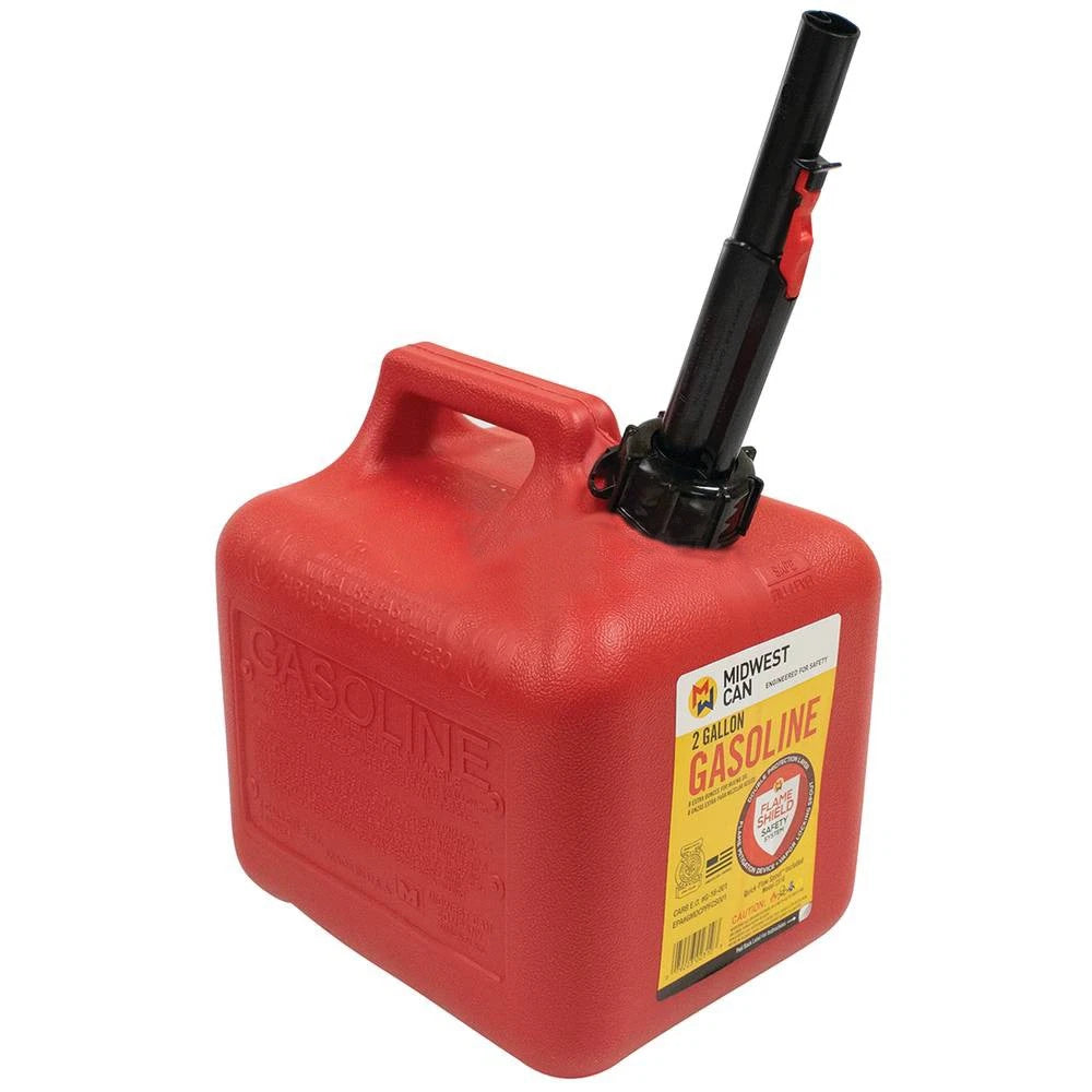 2 Gallon Plastic Gasoline Fuel Can (765-516)
