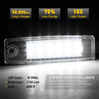 2X LED License Plate Light Lamp Housing for Lexus RX300 (1999–2003)
