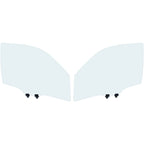 Set of 2 Front Door Glasses for Honda Pilot