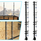 Set of 4 Lockable Weeder Trimmer Rack Holders for Trailer