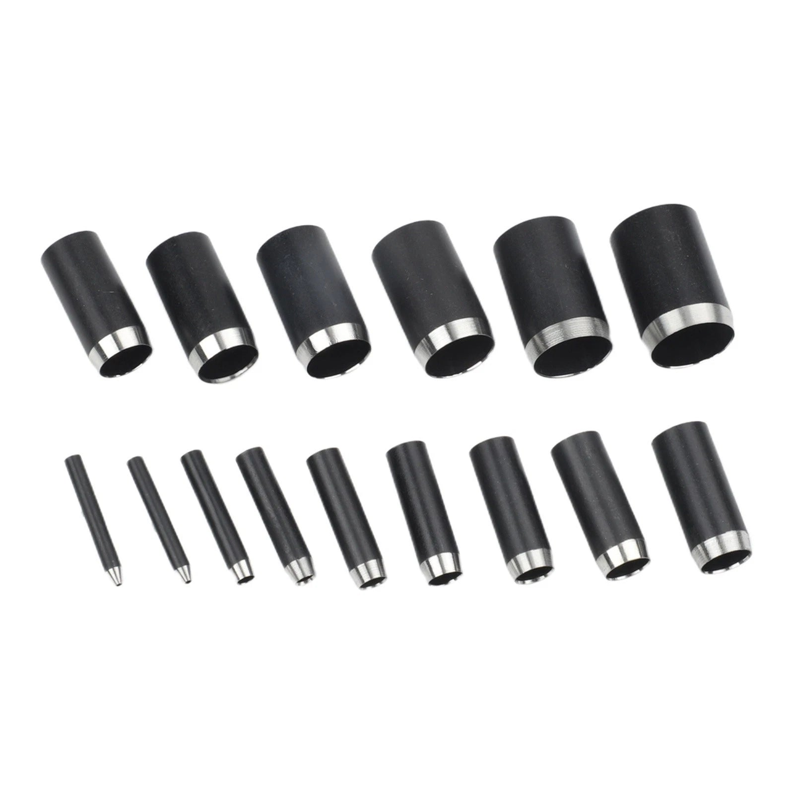 15pcs Leather Hole Punch Tool Set with Round Punch Dies 1-15mm