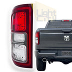 Driver Side Tail Light LH for Ram 1500 (2019–2023) - Incandescent, Black Bezel