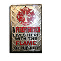 8 x 12 Aluminum Street Sign for Firefighter Decor
