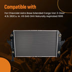 Coolant Radiator for GMC Safari 4.3L V6 (1995) 52463624 Crossflow AT