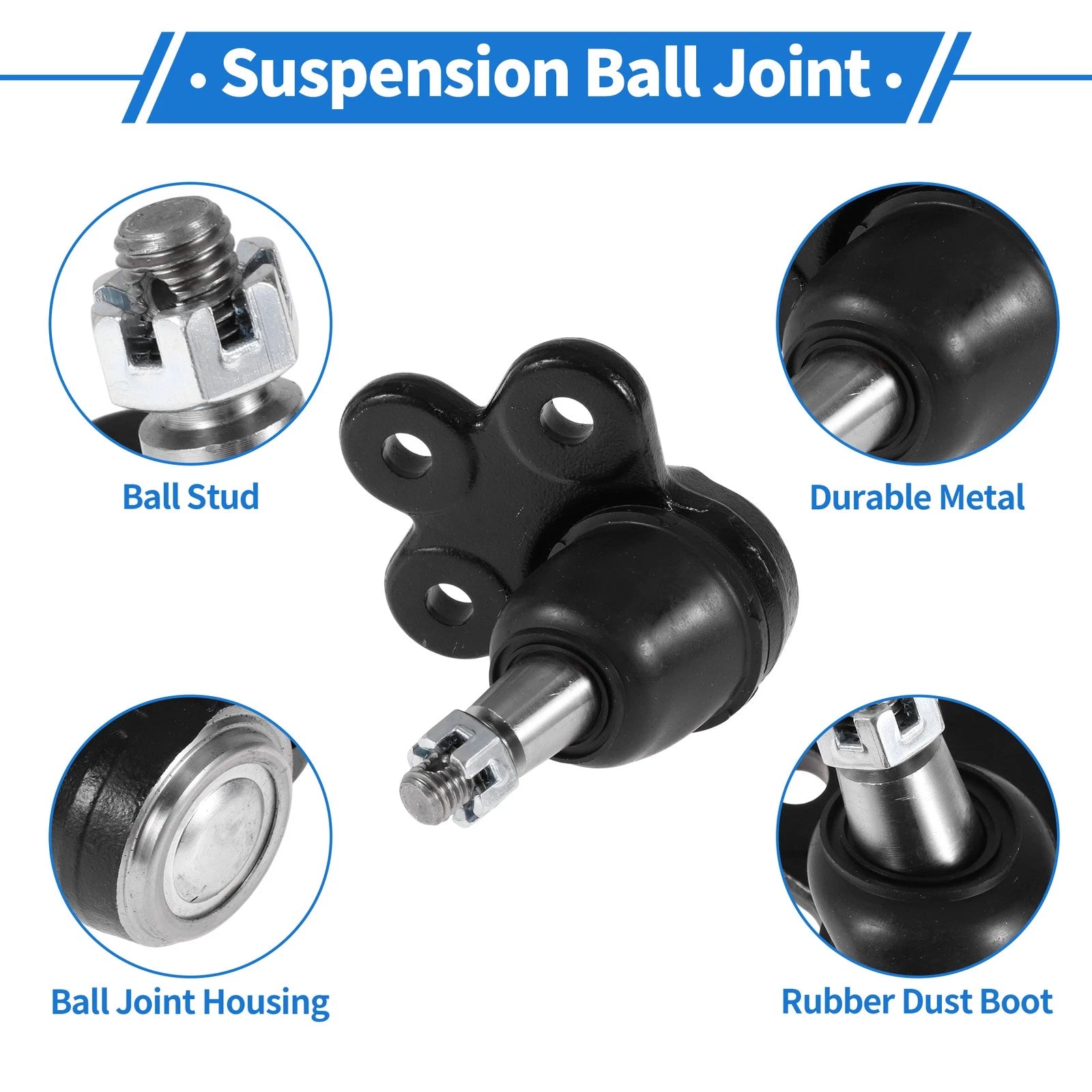 2X Front Lower Ball Joints for Chevrolet Equinox (2010–2017) No.K500227/19258791