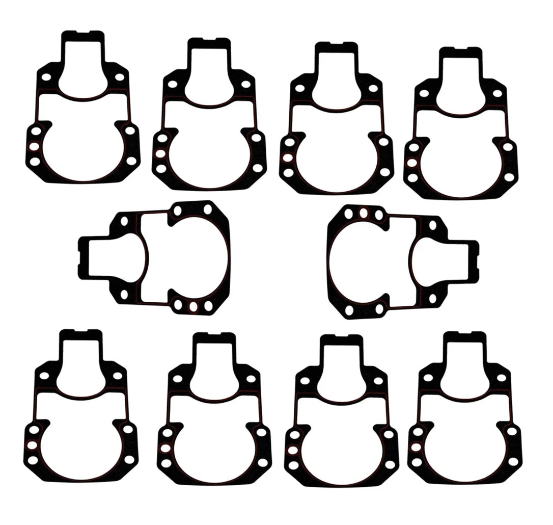 Set of 10 Drive Bell Housing Mounting Gaskets for MerCruiser Alpha One Gen2 (27-94996Q2)