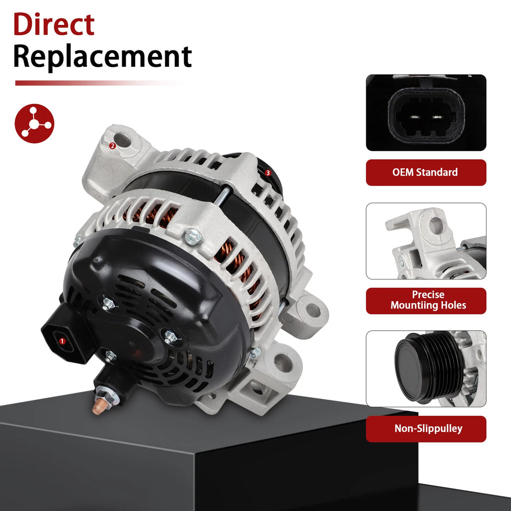 Alternator for Chevrolet Camaro V6 3.6L (2012–2015) 140Amp 12V Matte