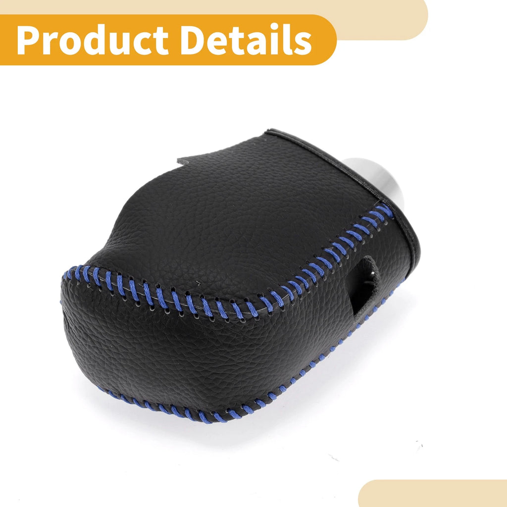 1 Pc Gear Shift Knob Cover for Nissan Altima (2019–2024) Pebbled Black Blue