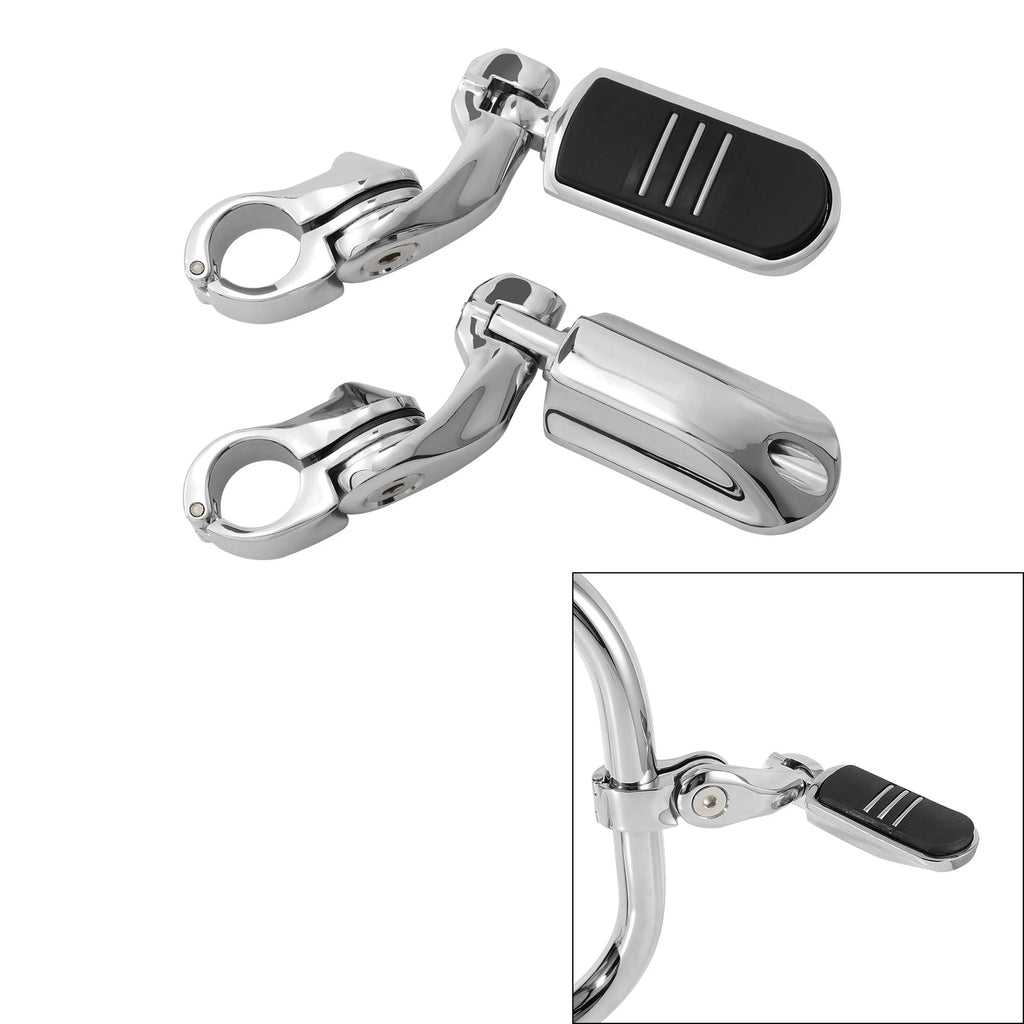1-1/4 Short Angled Pegstreamliner Highway Engine Guard Foot Peg Mount for Harley