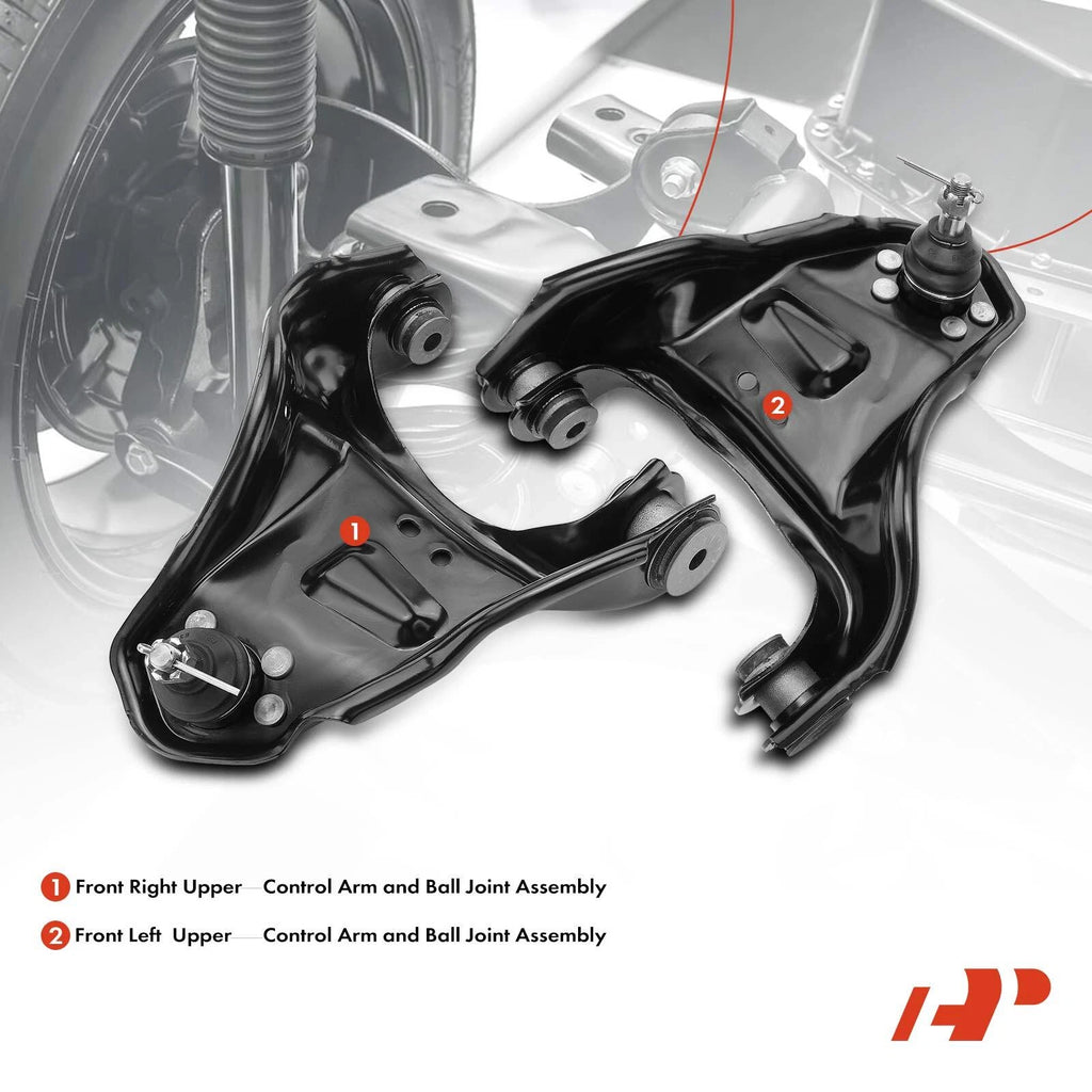 2X Front Upper Control Arms with Ball Joints for Chevy Blazer S10 (1994-2005)