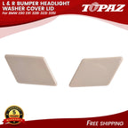 Set of 2 Bumper Headlight Washer Cover Lids for BMW E90 E91 (2006–2012)