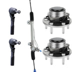 Steering Rack, Outer Tie Rod Ends, Wheel Hub Bearing for GMC Sierra 1500 (1999–2003)
