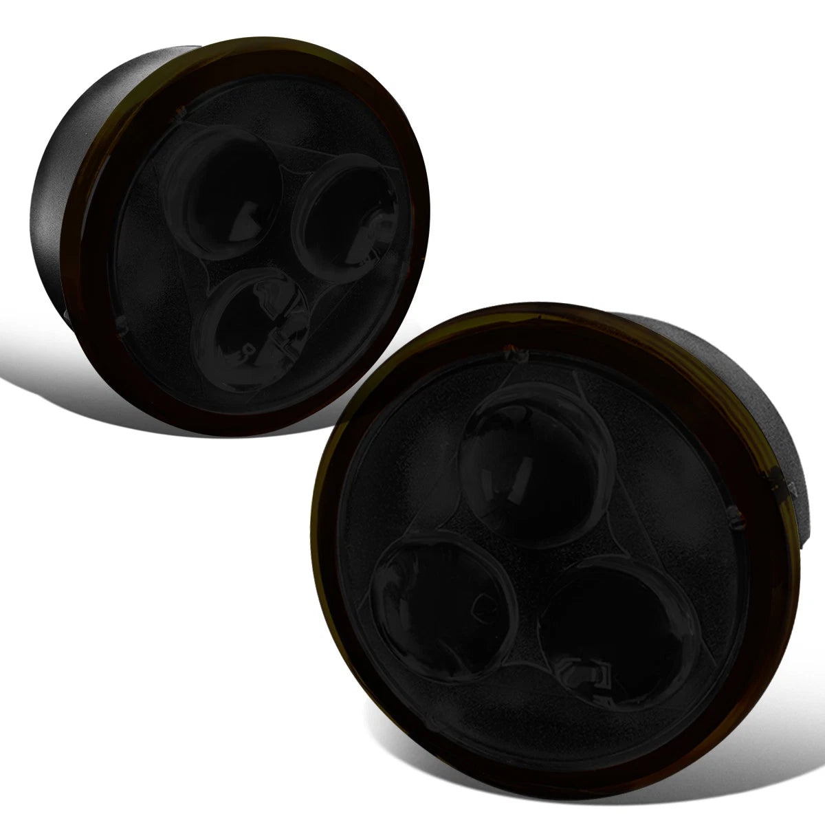 2X Smoked Lens Front LED Turn Signal Lights for Jeep Wrangler JK (2007–2018)