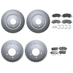 Front & Rear Brake Kit Disc Rotors & Akebono Pads for Chrysler Dodge Jeep