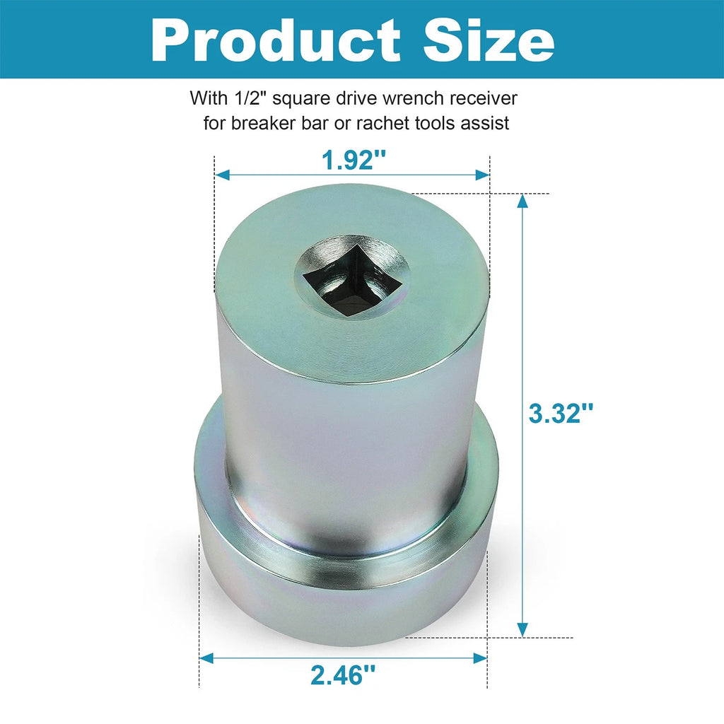 5R110W Torqshift Transmission Output Shaft Nut Socket Tool for Ford (2003–up) T-9008AC