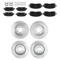 Front Rear Brake Rotors and Ceramic Pads Kit for Nissan Altima (2013–2023)