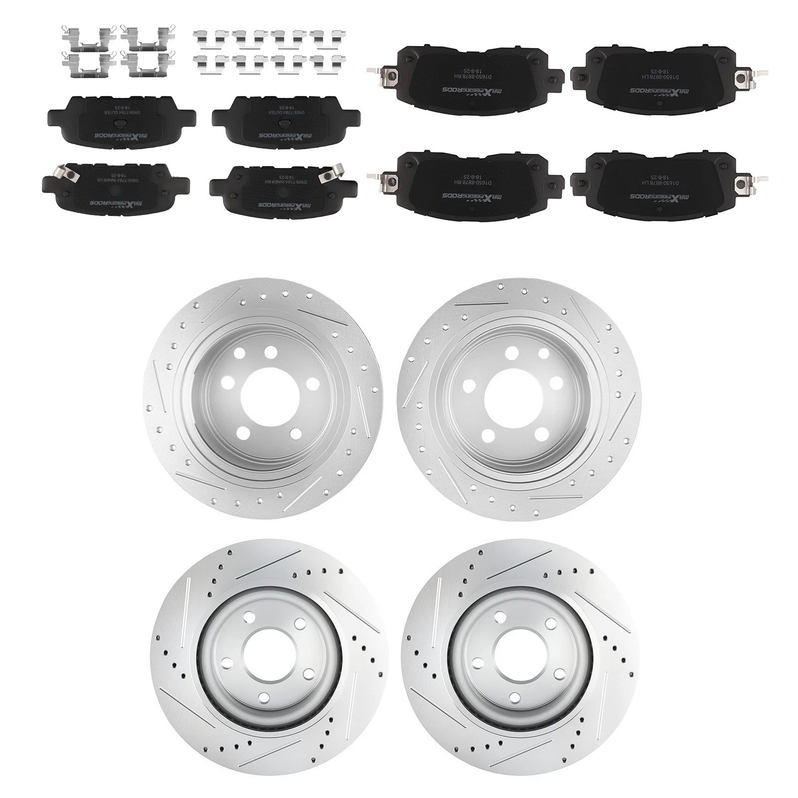 Front Rear Brake Rotors and Ceramic Pads Kit for Nissan Altima (2013–2023)